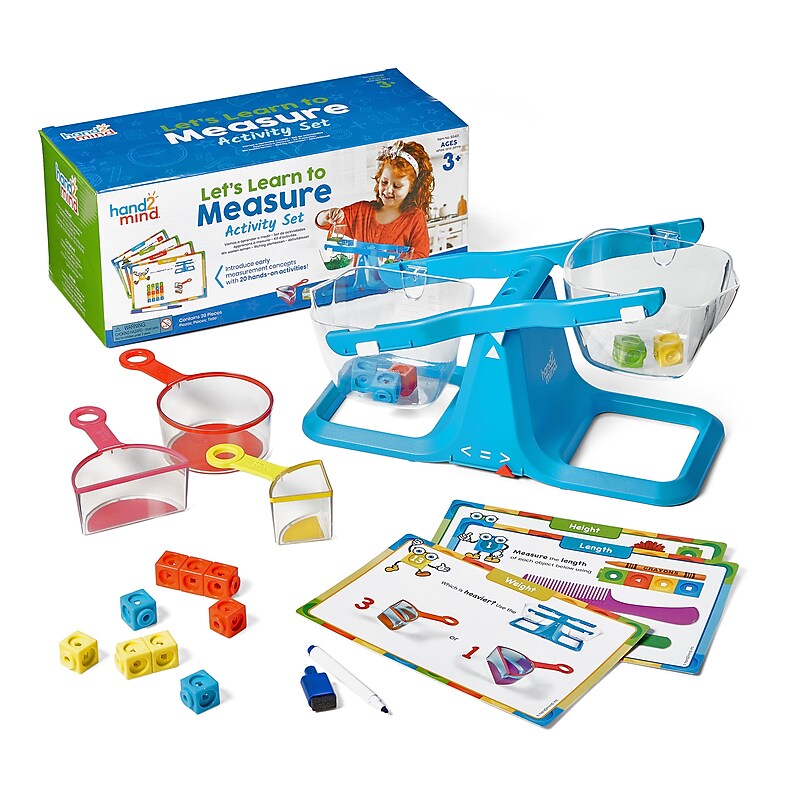 Hand2Mind Let's Learn To Measure Activity Set, 35 Pieces (HTM93401) image 1