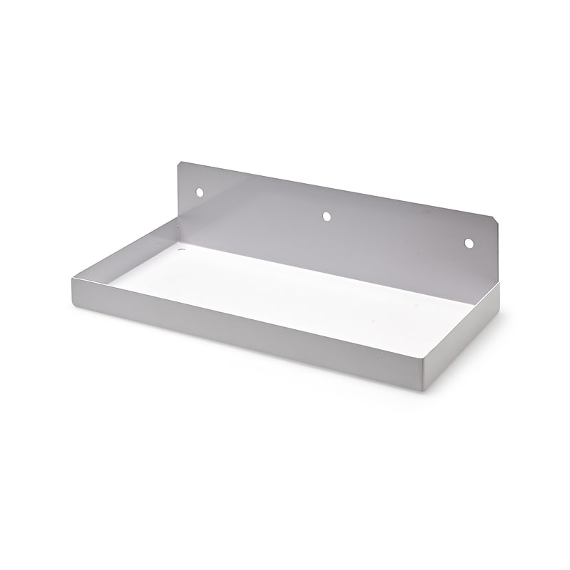 Triton Products DuraHook 12" W x 6" D White Steel Pegboard Shelf (76126W) image 1
