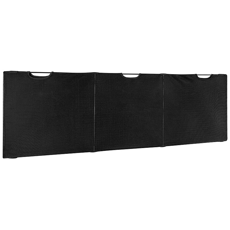 Mount-It! 15"H x 60"W Under Desk Privacy Panel with Mesh Storage Pockets, Black (MI-7251) image 1
