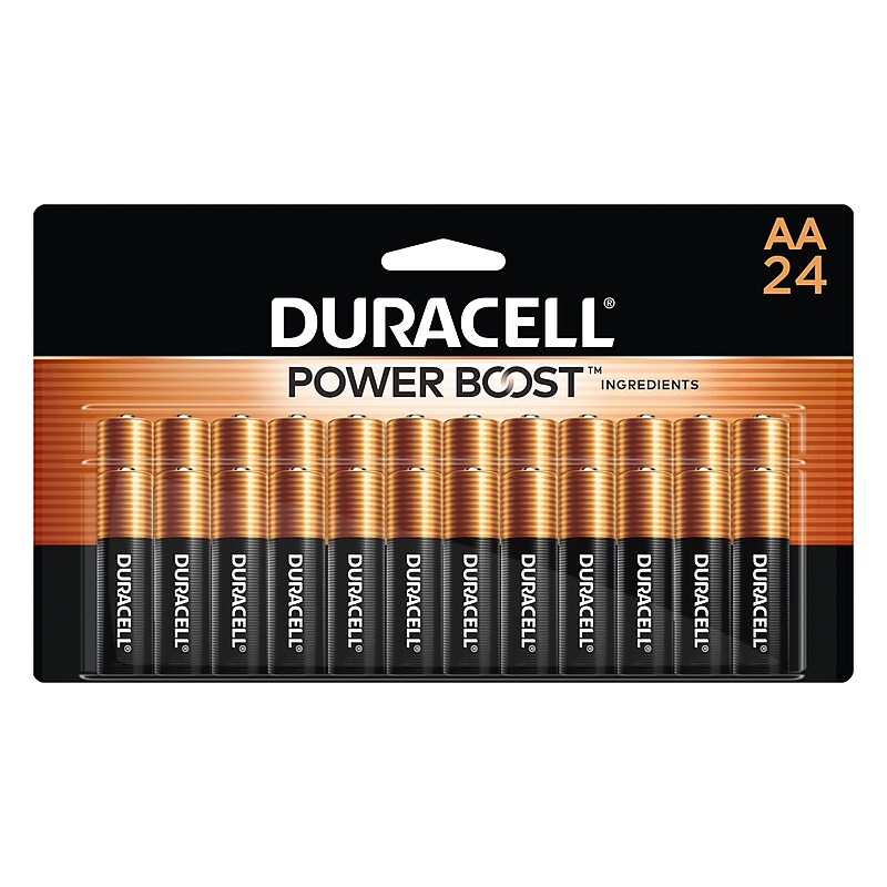 Duracell Coppertop AA Alkaline Battery, 24/Pack (MN1500B240001) image 1