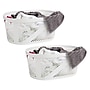 Mind Reader 10.57-Gallon Laundry Basket with Handles, Plastic, White, 2/Set (2HHAMP40-WHT)~#|#~A6276A20-1253-47DB-90E0F4658EF46FCA_sc7