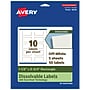 Avery Dissolvable Rectangle Multipurpose Labels, 1.5" x 2.75", Off-white, 50/Pack (94230)~#|#~A629351E-A3EA-4116-B869C3417E16883C_sc7
