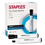 Staples Remarx Dry-Erase Markers, Chisel Tip, Black, 12/Pack (29211-CC)~#|#~A632071A-425D-449A-82833CE393E8078B_sc7