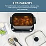 West Bend Versatility 5 Quarts Slow Cooker, Silver (87905)~#|#~A63383F5-4D83-4C9E-811EA98C90EB1279_sc7
