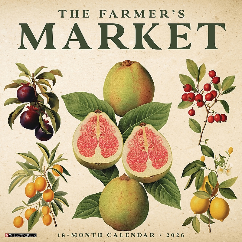 2026 Willow Creek Farmer's Market 12" x 12" Monthly Wall Calendar (51108) image 1