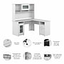 Bush Furniture Cabot 60"W L Shaped Computer Desk with Hutch and Storage, White (CAB001WHN)~#|#~A6365ABD-AD79-461B-96A0FDD8C9A835A9_sc7