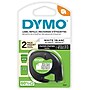 DYMO LetraTag 10697 Label Maker Tape, 1/2" x 13', Black on White, 2/Pack (10697)~#|#~A6370FAE-37B2-4779-898DA950169B4C0E_sc7