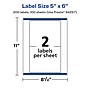 Avery Laser/Inkjet Multipurpose Rectangle Labels, 5" x 6", White, 200 Labels/Box (94257)~#|#~A6396199-3130-4F70-A6F7A0A92F2B3003_sc7