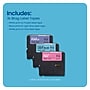 Brother P-touch Btag Label Tape, 1/2" x 13.1' (12mm x 4m), White/Purple, Black/Light Blue, White/Pink, 3/Pack~#|#~A63F102E-6AD2-4945-932936ECB626AB0A_sc7