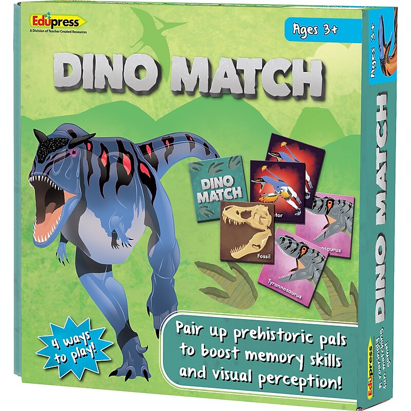 Teacher Created Resources Dino Match Game, 78/Pack (TCR63281) image 1