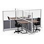 Luxor Modular Room Divider Add-On Wall, 70"H x 53"W, Gray/Frosted PET/Acrylic (MW-5370-XFCG)~#|#~A6414106-66F8-4664-AD7DAFB739F9378F_sc7