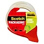 Scotch Sure Start Shipping Packing Tape with Dispenser, 1.88" x 38.2 yds., Clear (3450S-RD)~#|#~A6448B9D-B3E3-49CA-AADF19B755828B2A_sc7