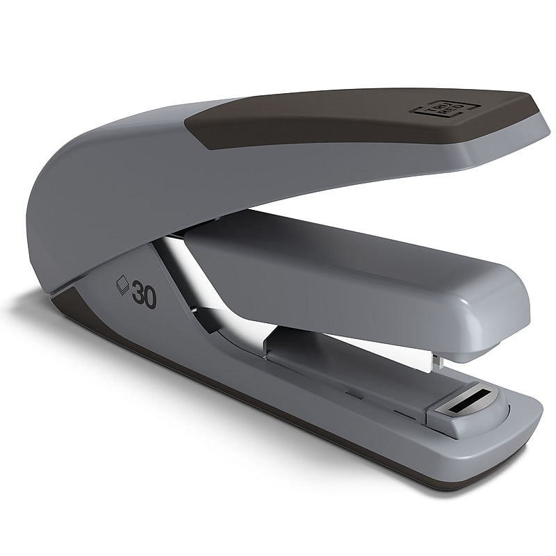 TRU RED™ One-Touch DX-4 Desktop Stapler, 30-Sheet Capacity, Black/Gray (TR58483) image 1