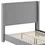 Flash Furniture Quinn Gray Upholstered Platform Bed with Headboard, Queen (YK1077GYQ)~#|#~A648858A-6395-4C88-BCA4881DBC951F3F_sc7