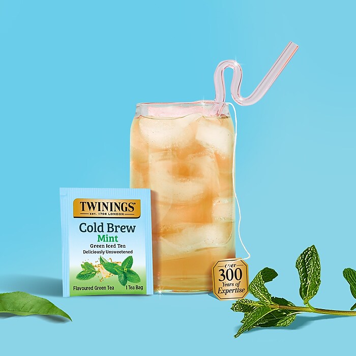 Twinings Cold Brew Mint Green Tea Bags, 1.41 oz., 20/Box (TNA51335