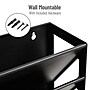Mind Reader 5-Compartment Plastic Mountable Wall File, Black (WALLANCH-BLK)~#|#~A649AAA3-3670-4B60-835FCA72F0D0F730_sc7