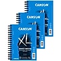 Canson XL Series 5.5" x 8.5" Wire Bound Mixed Media Sketch Pad, 60 Sheets/Pad, 3/Bundle (MCXC40003713406-3)~#|#~A64BE8C2-7548-42D3-B0A4D5AD585483E2_sc7