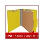 Medical Arts Press Pressboard Classification Folder, 1-Divider, 2" Expansion, Letter Size, Yellow, 10/Box (DV-T42-14-3YLW-PKT)~#|#~A64D537A-4216-4055-A0C934BB6E9366FD_sc7
