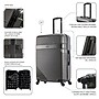 InUSA Resilience 29.52" Hardside Suitcase, 4-Wheeled Spinner, TSA Checkpoint Friendly, Coal (IURES00L-COA)~#|#~A64F251C-1A33-4B10-A02DF055C5429C22_sc7
