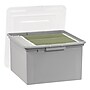 Iris 37.7 Quart Storage Container, Plastic, Gray, 3/Pack (500168)~#|#~A64FF93D-5D66-4D86-BDE3E23340DD215D_sc7