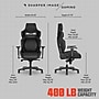 Sharper Image SGX300 Polyurethane Ergonomic Gaming Chair, Black (52914-BLKWHT)~#|#~A652A3E2-F11E-4F4A-B43A6EDAD9114ECB_sc7