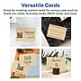 Avery Business Cards, 2.5" x 3.5", Matte Kraft Brown, 150/Pack (95272)~#|#~A655DAFE-6AD7-41FF-ADA24303EC7A7099_sc7