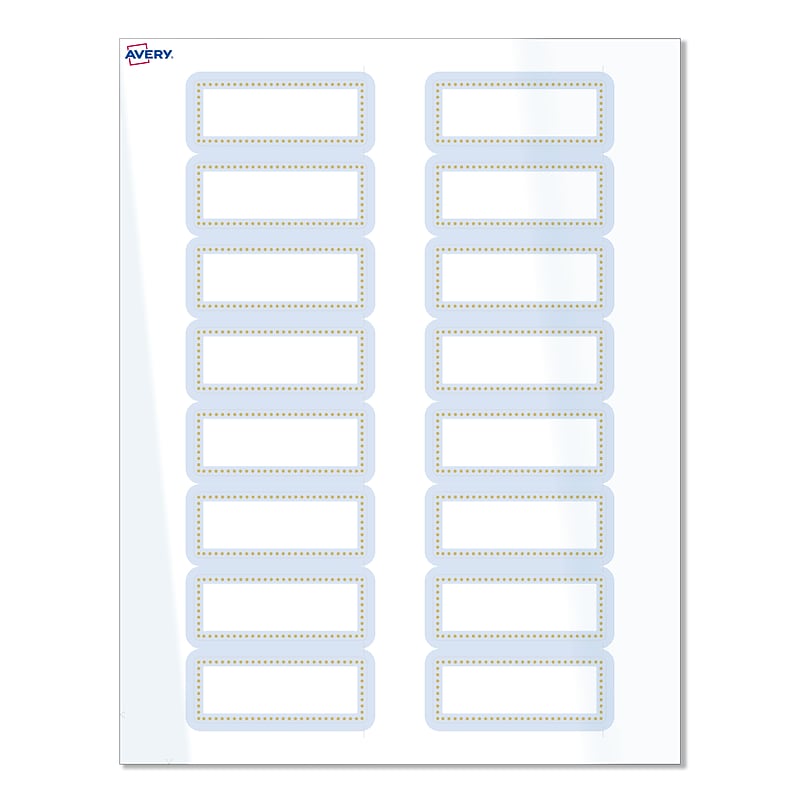 Avery Laser/Inkjet Rectangle Multipurpose Labels, 1" x 2-5/8", White, 160/Pack (S00-D2E) image 1