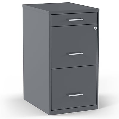 STAPLES 3-Drawer Vertical File Cabinet, Letter Size Documents, Lockable & Mobile, 18.9″ D x 14.3″ W x 26.8″ H, Charcoal Simolary simolary.com 6