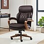 La-Z-Boy Colston Ergonomic Vegan Leather Swivel Executive Chair, Dark Brown (60120-DBRN)~#|#~A65C8CC4-791C-412A-87269F45B96E4BF7_sc7