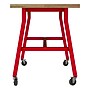 Learniture Ideate Series 72"W x 36"D Butcher Block Table, Beige/Red (LNT-NOR3006BB-RD-PK-SO)~#|#~A66085D4-0953-4D75-A8448C7234388CD7_sc7