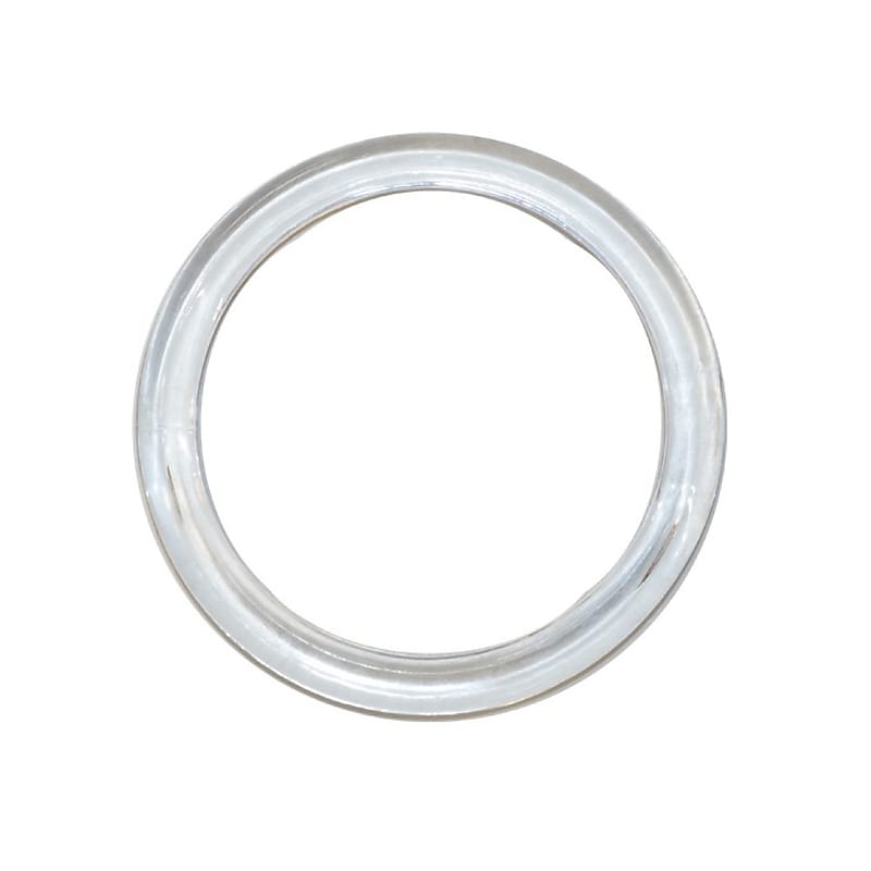Nahanco 1 1/4" Plastic Small Scarf Ring, Clear, 500/Pack, 500/Pack (CIR) image 1