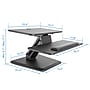 Mount-It! 23" W Compact Manual Adjustable Standing Desk Converter, Black (MI-7916)~#|#~A6650B75-75C1-4DCB-9E118CBCC7272310_sc7
