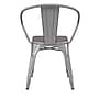 Flash Furniture Luna Indoor-Outdoor Chair with Arms, Silver with Gray Seat (CH31270SILPL1G)~#|#~A6670781-3AC7-47DC-AE7983633BED5569_sc7