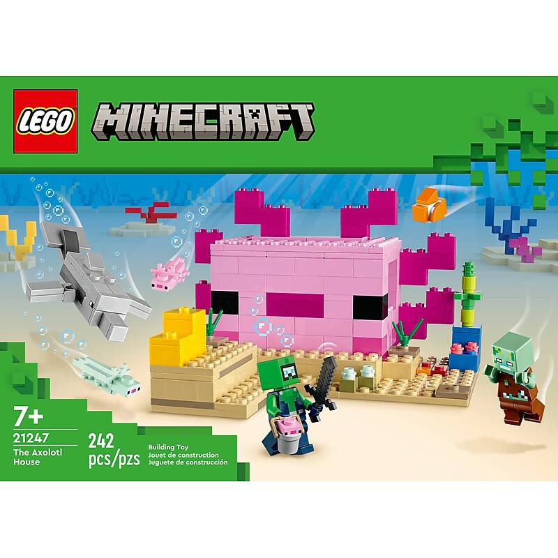 LEGO Miencraft The Axolotl House, 242 Pieces (21247) image 1