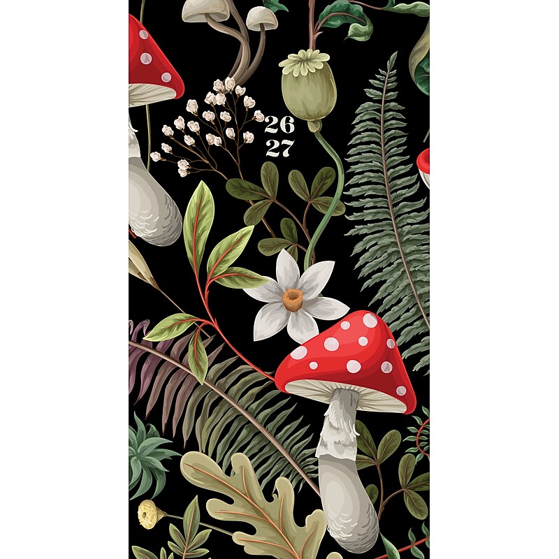 2026-2027 Willow Creek Forest Mushroom 3.5" x 6.5" Monthly Planner Cover (56561X) image 1