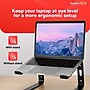 Staples TECH 11.2" x 10.2" Aluminum Laptop Stand, Black (ST62654)~#|#~A6697EEA-6241-4F34-BEF4ADE2BF259DDE_sc7