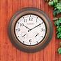 La Crosse Technology 21 In. Indoor/Outdoor Marcella Metal Atomic Wall Clock~#|#~A66F174B-AA8E-4DAE-B37FFCE96D972639_sc7