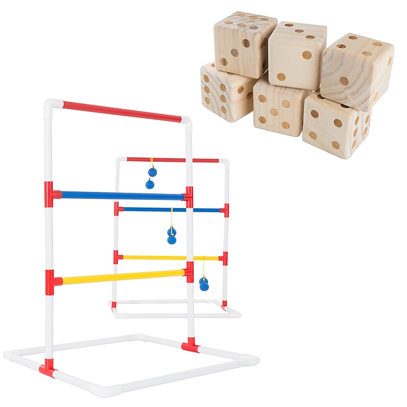 Hey! Play! Ladder Ball and Large Dice Set, Multicolored (80-DZ-ZS) image 1