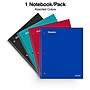 Staples® Accel 5-Subject Notebook, 8.5" x 11", College Ruled, 200 Sheets, Assorted Colors (ST15761D)~#|#~A676CB86-7E5C-4588-923D05F43E6875FD_sc7