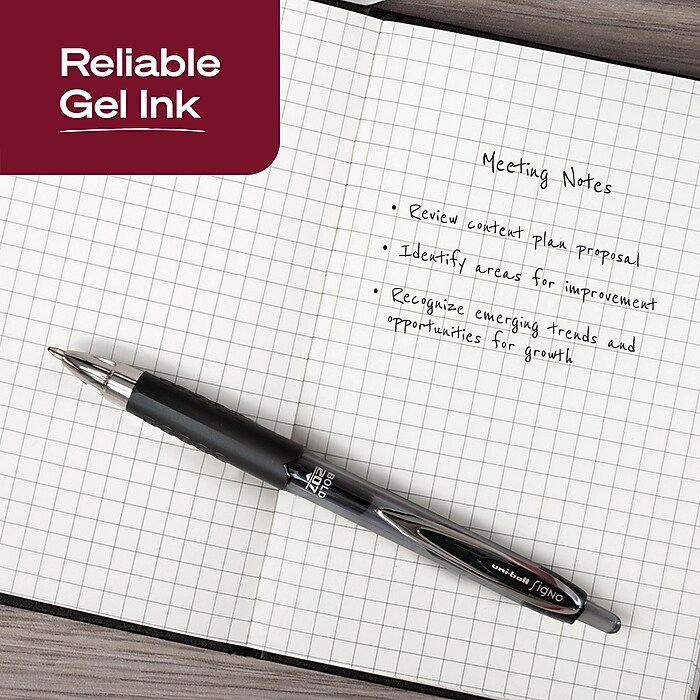 abb　NEOペンシル uniball 207 Retractable Gel Pens, Bold Point, 1.0mm, Black Ink