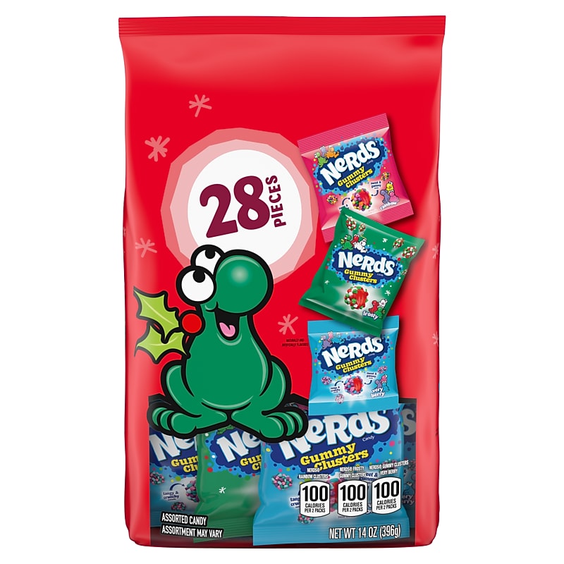 Nerds Gummy Clusters Candy Holiday Treat Packs, Assorted Flavors, 15 oz. (08331) image 1