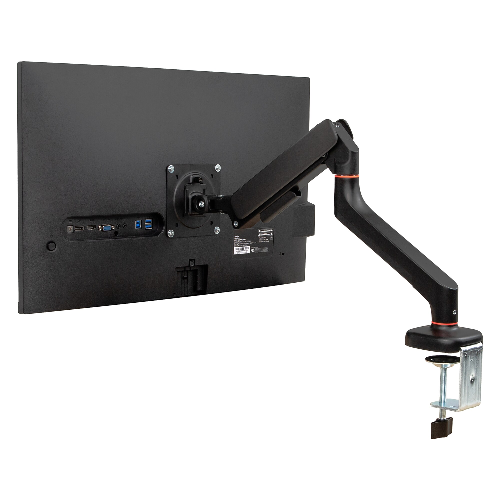 Mind Reader Adjustable Counter-Balance Gas Spring Arm for 13″ – 32″ Monitor, Black (GARMON-BLK) Simolary simolary.com