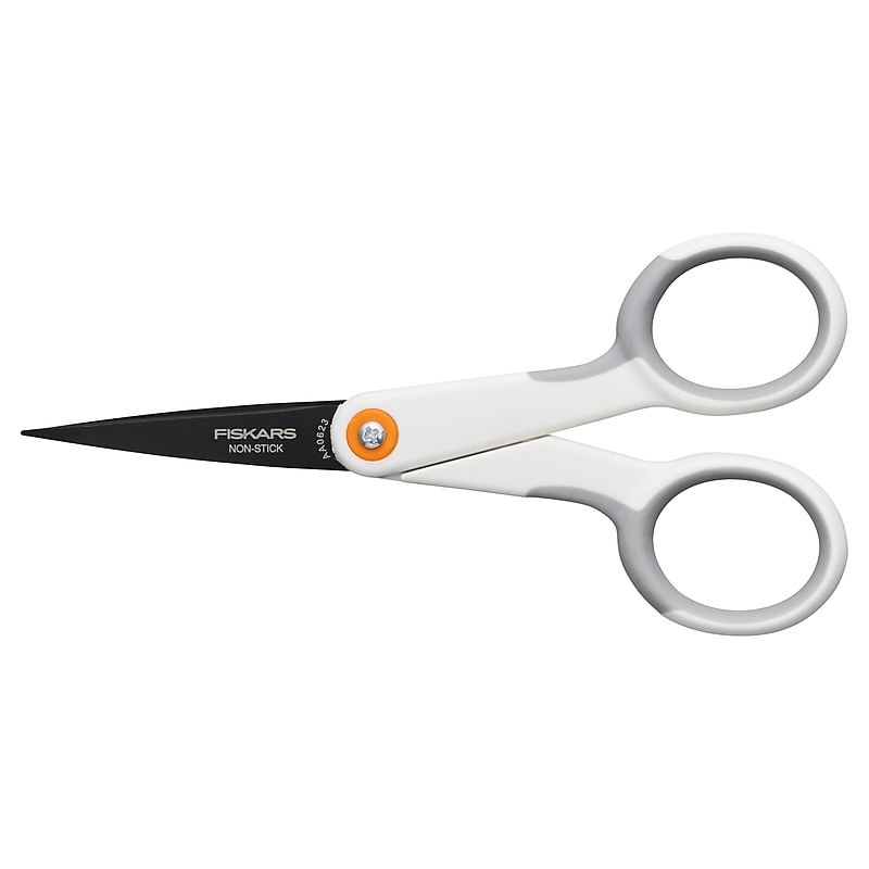 Fiskars 5" Stainless Steel Micro-Tip Scissors, Pointed Tip (1069763) image 1