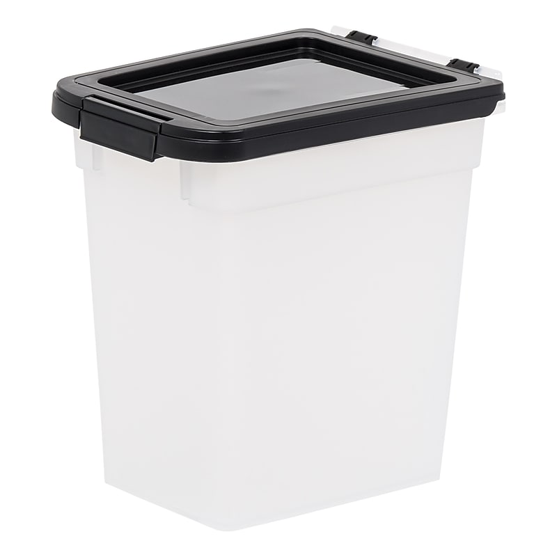 Iris 12.75 Quart Storage Container with Lid, Plastic, White, 2/Pack (500305) image 1