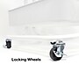 Excello Brands 3-Shelf Metal Rolling Utility Cart, White (OSO-MTL3CRT-WHT) ~#|#~A6843591-4A1E-434C-BCFECE90369B89E0_sc7