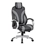 Boss Office Products Ergonomic Vinyl Swivel Executive Chair, Black/Grey (B8871-BKGY)~#|#~A688824B-7123-4349-84B1BDE148BADBA9_sc7