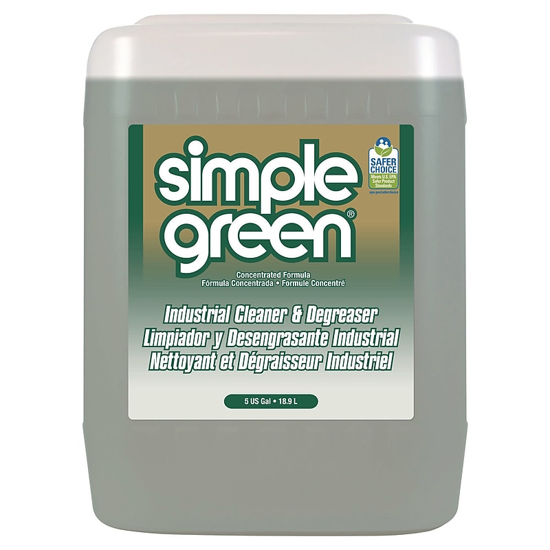Simple Green Industrial Cleaner And Degreaser, Original, 5 Gal Pail (13006) image 1
