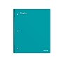 Staples Premium Poly 1-Subject Notebook, 8" x 10.5", Wide Ruled, 100 Sheets, Teal (ST20961D)~#|#~A68C7D8B-DBB5-4EF9-ABDC53EF120AD1A9_sc7