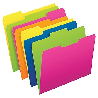 Pendaflex Color End Tab Folders, Full Tab, Letter Size, Yellow - 100 Per Box (H110DY)