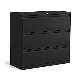 Staples 3-Drawer Lateral File Cabinet, Letter/Legal Size, Lockable